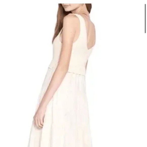 En Saison Ivory Mixed Media midi Dress - Picture 2 of 7